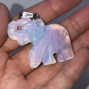 Opalite Elephant Pendant